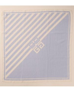 Givenchy 4G Square Silk-Blend Scarf - Purple