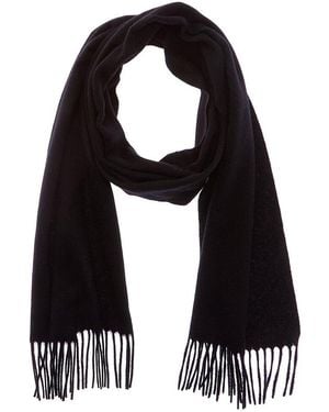 Phenix Woven Cashmere Solid Scarf - Black