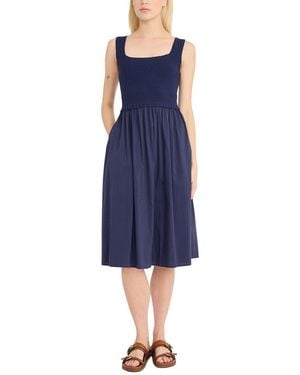 Luxely Midi Jumper Dress - Blue