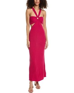 Ba&sh Cutout Maxi Dress - Red