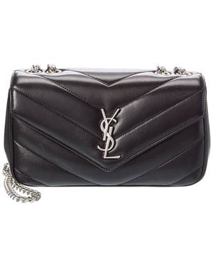 Saint Laurent Loulou Small Leather Shoulder Bag - Black