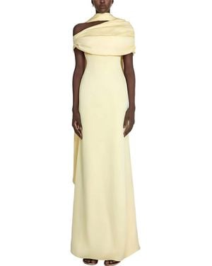 Emma way Solid Maxi Dress - Natural