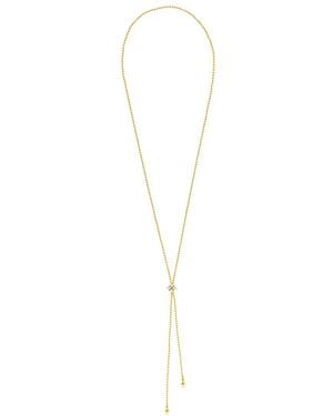 Rivka Friedman 18K Plated Cz Necklace - White