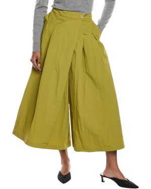 Gracia Wide Leg Culotte Pant - Yellow