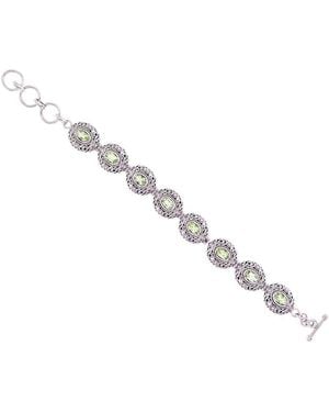 Samuel B. 18K 6.40 Ct. Tw. Peridot Bracelet - Metallic