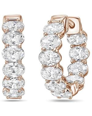 Diana M. Jewels Diana M. 14K Rose 2.00 Ct. Tw. Lab-Grown Diamond Earrings - White