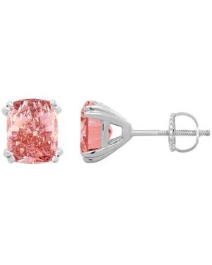 Brilliant Bloom 14K 2.00 Ct. Tw. Lab-Grown Diamond Stud Earrings - Pink