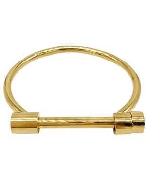 Adornia 14k Plated Screw Cuff Bracelet - Metallic