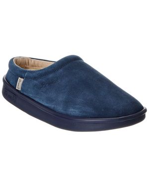 Brunch Derive Shearling & Suede Slipper - Blue