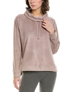 Barefoot Dreams Luxechic Funnel Neck Pullover - Gray