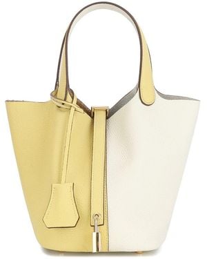 Tiffany & Fred Paris Leather Top Handle Satchel - Metallic