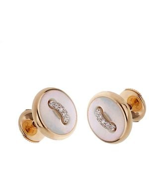 Pomellato 18K 2.27 Ct. Tw. Diamond & Mother Of Pearl Earrings - White