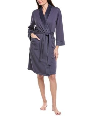 NATORI EDIT Nova Brushed Knit Robe - Blue