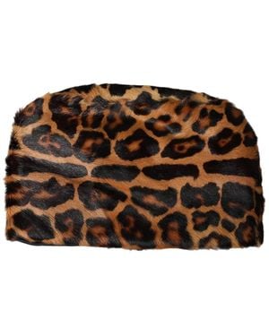 Dolce & Gabbana Leather Hat - Brown