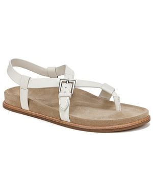 Vince Franca Leather Strappy Sandal - White