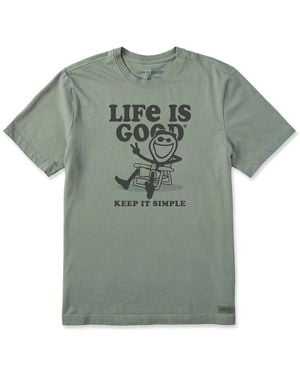Life Is Good. Crusher T-Shirt - Green
