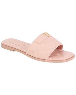 Tiffany & Fred Paris Quilted Leather Sandal - Pink