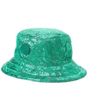 Gucci Gg Lame Jacquard Reversible Bucket Hat - Green