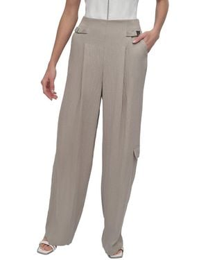 DKNY Weathered Twill Cargo Pant - Gray