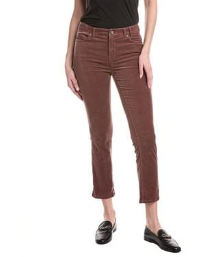 NIC+ZOE Daytrip Straight Velvet Pant - Red