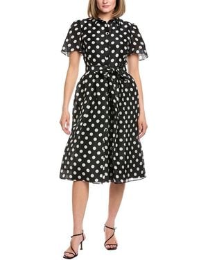 Carolina Herrera Silk Shirtdress - Black