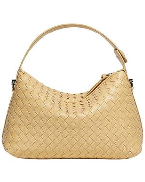 Ariele Tesoro Leather Hobo Bag - Natural