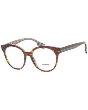 Burberry Round Havana Optical Frames - Brown