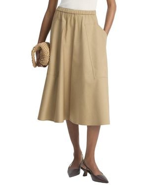 Vince Pocket Full Skirt - Natural
