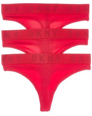 DKNY 3Pk Thong - Red