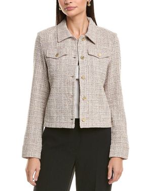 J.McLaughlin Colby Linen-Blend Jacket - Natural
