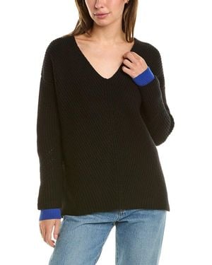 ASKK NY Chunky V-neck Jumper - Black