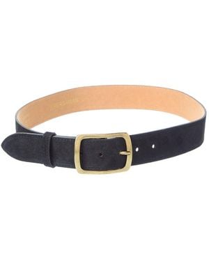 Persaman New York Brair Suede Belt - Blue