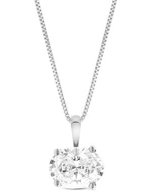 Amairah 14K 3.00 Ct. Tw. Lab-Grown Diamond Solitaire Pendant Necklace - White