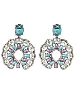 Eye Candy LA Cz Mila Drop Earrings - Multicolour