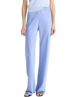 Vince Colette Fluid Satin Bias Pant - Blue