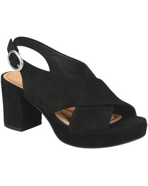 Söfft Lyric Suede Heeled Sandal - Black