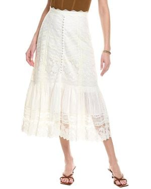 Saloni Lorna Skirt - White
