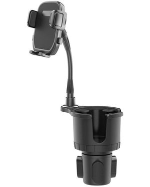 Fresh Fab Finds 2-in-1 Car Cup Phone Holder - Black