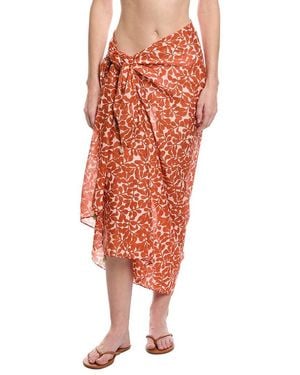 Echo Climbing Vines Pareo Wrap - Red