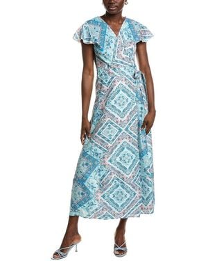 IPPONELLI Wrap Dress - Blue