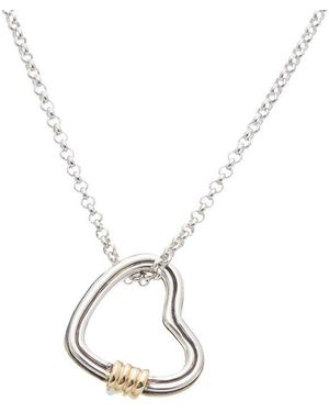 John Hardy Bamboo Hearts & 18K 0.03 Ct. Tw. Diamond Necklace - White