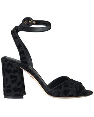 Dolce & Gabbana Suede Sandal - Black