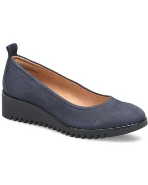 Comfortiva Dillon Leather Flat - Blue