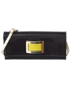 Roger Vivier Leather Wallet On Strap - Black