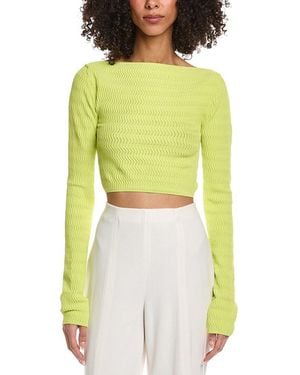 LAPOINTE Crepe Matte Top - Yellow