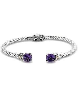 Samuel B. 18K Amethyst Bracelet - White