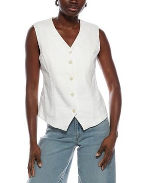 Marc Cain Linen-Blend Vest - White
