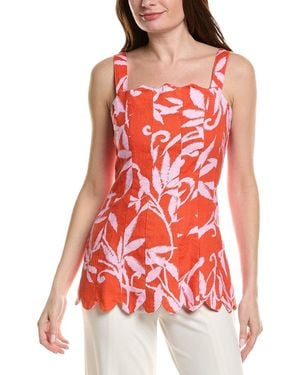 tyler boe Vanessa Linen Blouse - Red