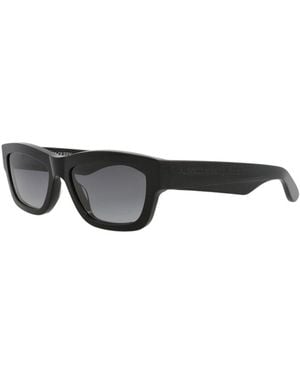 McQueen Am0419S 56Mm Sunglasses - Black