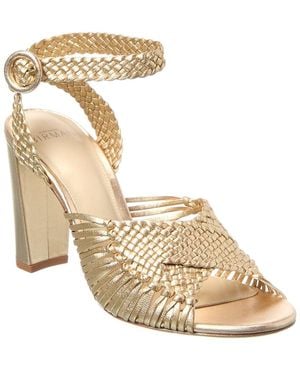 Alexandre Birman Ellie 90 Leather Sandal - Metallic